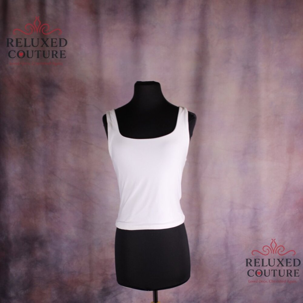 White Tank Top by Pink Rose